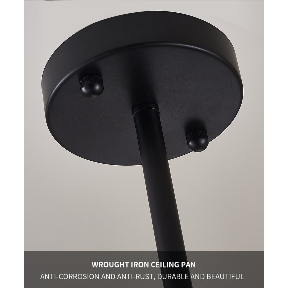 EILON ชุดโคมไฟแขวนเพดาน LED 36W สีดำ รุ่น ETYD-BCMD6638/6