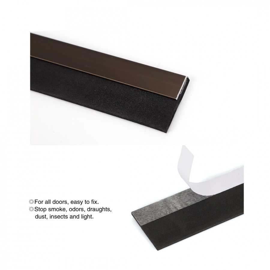TORSTEN เส้นกันแมลงอะลูมิเนียม แถบพีวีซี รุ่น KZT091-T08  80ซม. สีน้ำตาล
