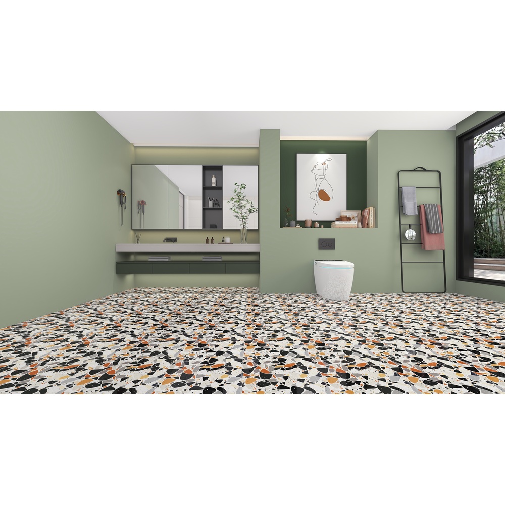 Marbella กระเบื้องเซรามิคปูพื้น 40X40 ซม. รุ่น แคนดี้ร็อค HK922 Gloss (12P)