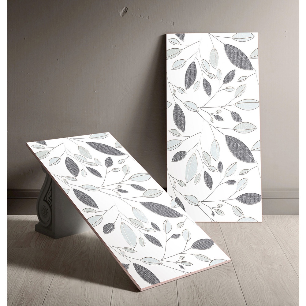 Marbella กระเบื้องเซรามิคปูผนัง 25X40 ซม. รุ่น ลิฟ แวร์ รุ่นJB318 Gloss (15P)