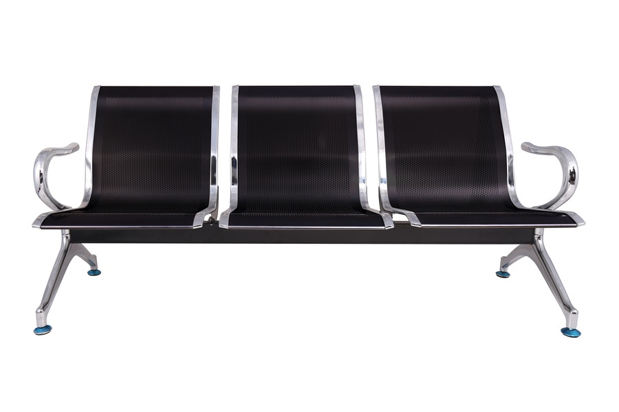 SMITH เก้าอี้แถว 3 ที่นั่ง รุ่น SJ8888C-BK ขนาด 68×175×77ซม. สีดำ (1/3)
