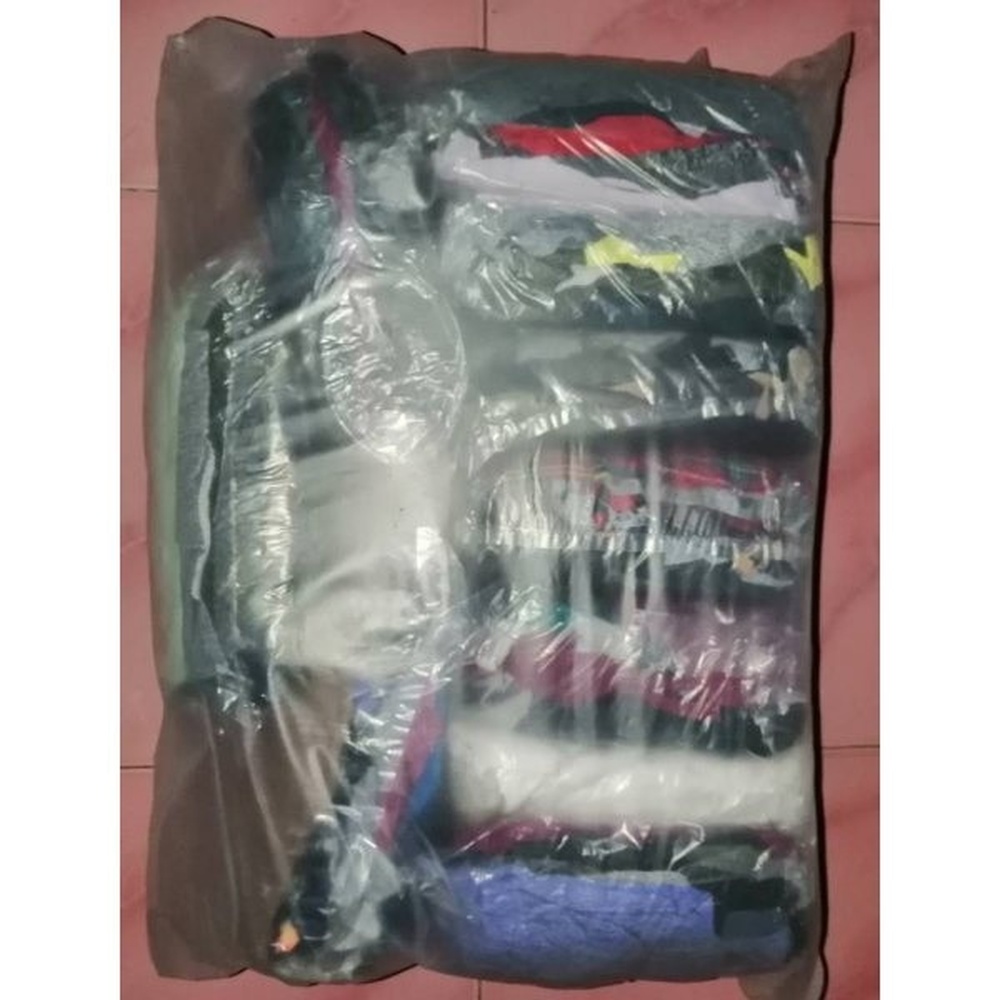 ผ้าเย็บวนคละสี น้ำหนัก 10 กิโลกรัม ขนาด 10 นิ้ว