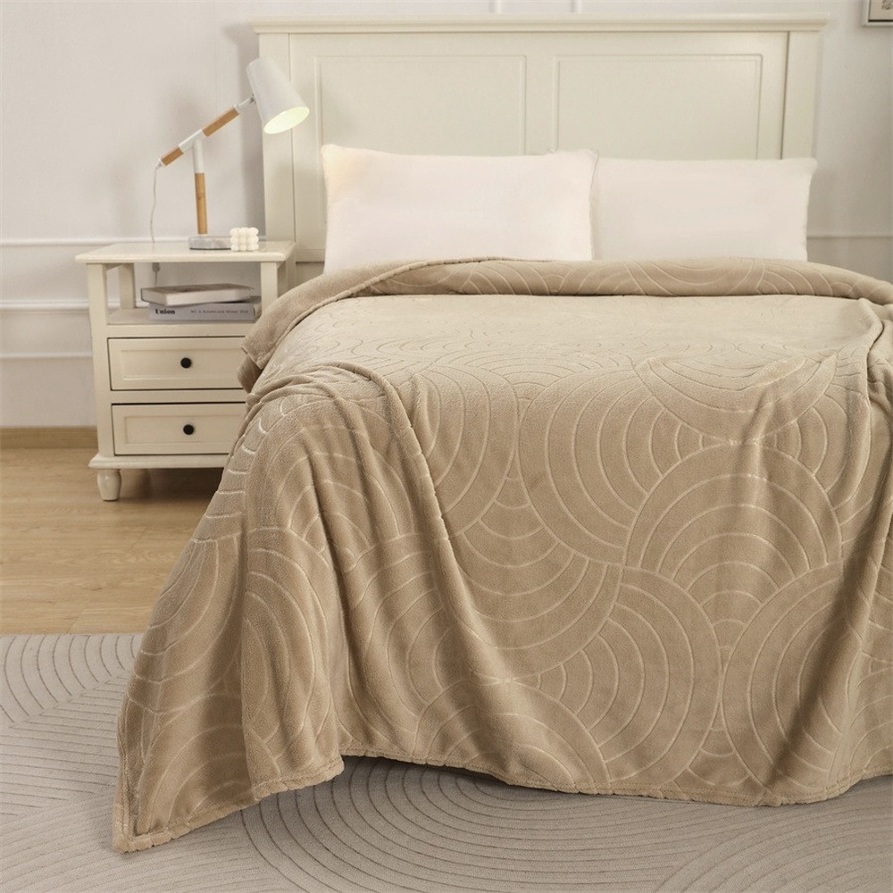 Truffle ผ้าห่ม รุ่น Yuna-01 ขนาด 150x200 ซม. สีเบจ