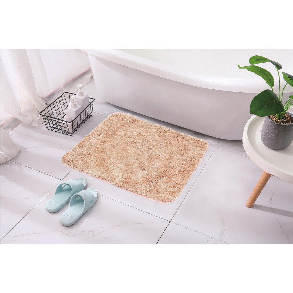 COZY พรมเช็ดเท้าขนนุ่ม รุ่น LOBBY-04 ขนาด 40× 60× 2.5ซม. สีชมพู