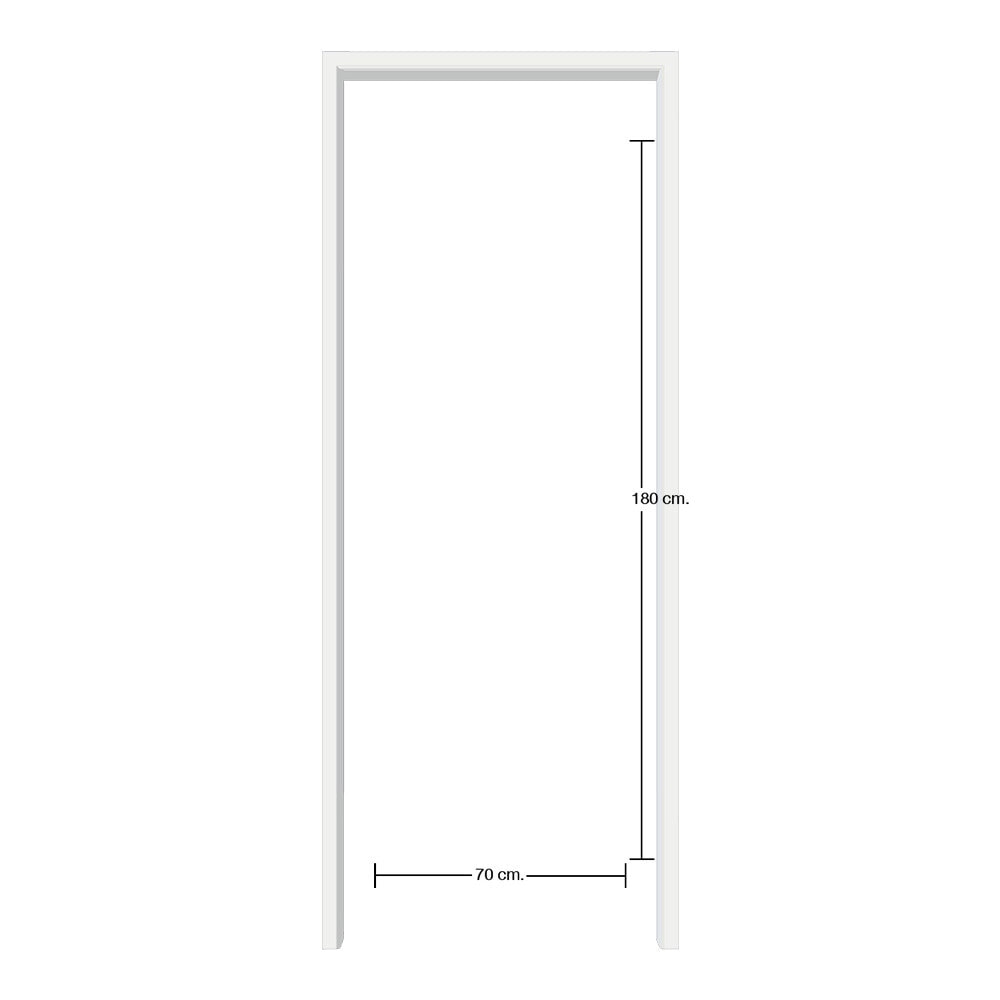 BATHIC วงกบประตู UPVC FU1 70x180 ซม.สีขาว