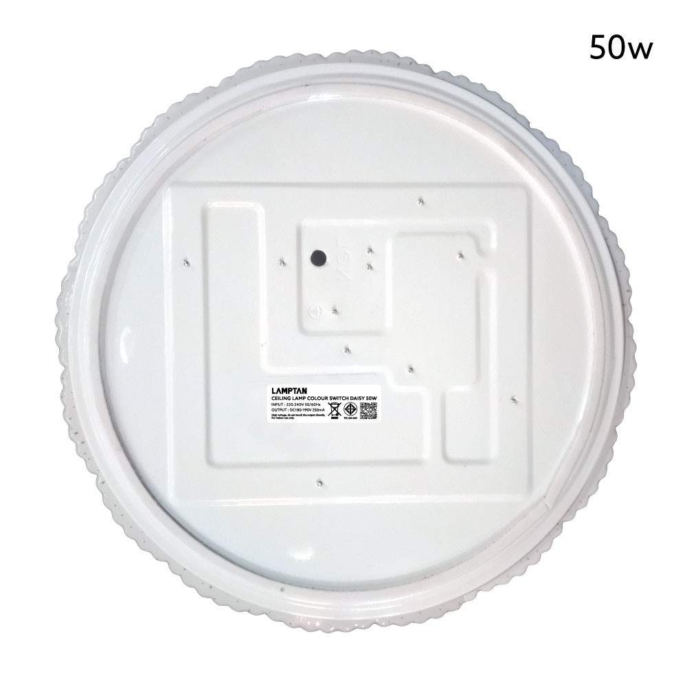 LAMPTAN โคมไฟเพดาน LED 50W รุ่น DAISY ปรับได้ 3 แสง