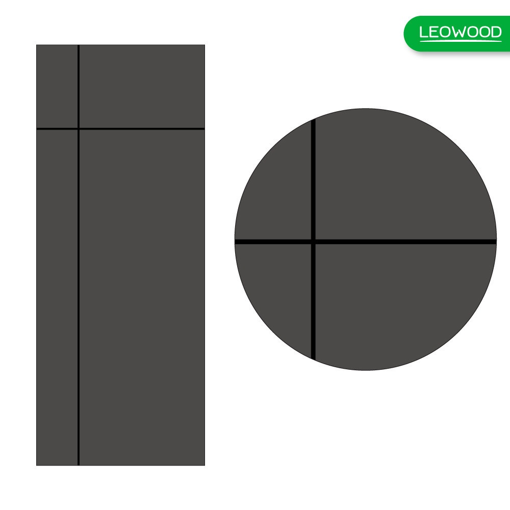 LEOWOOD ประตูปิดผิวเมลามีน iDoor S6-03 80x200ซม. Platinum Grey