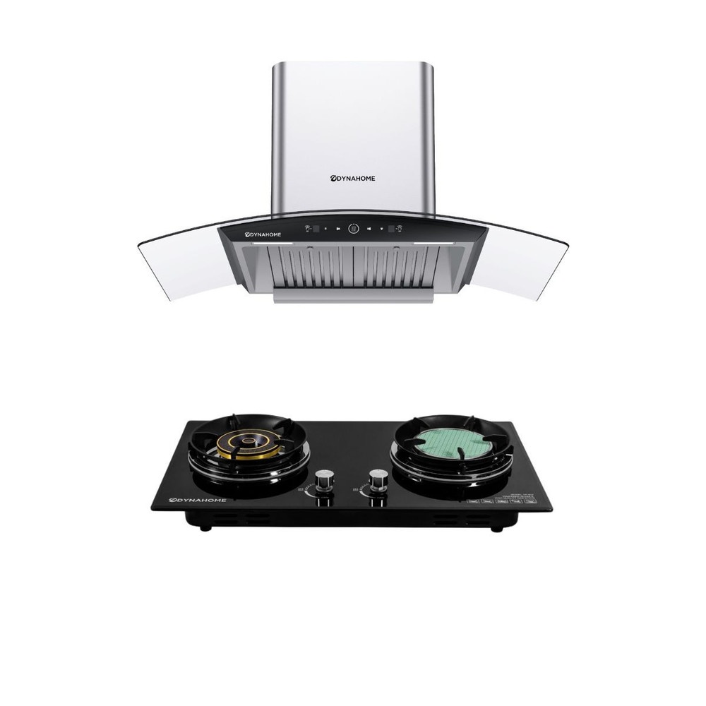 DYNAHOME ชุดเซ็ทเครื่องดูดควัน DH-219-9S + เตาแก๊ส DF-922
