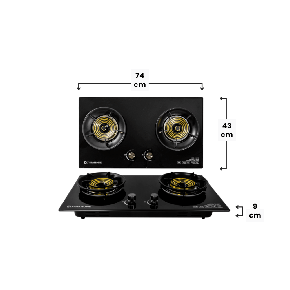 DYNAHOME ชุดเซ็ทเครื่องดูดควัน DH1390+เตาแก๊ส DH2BTG