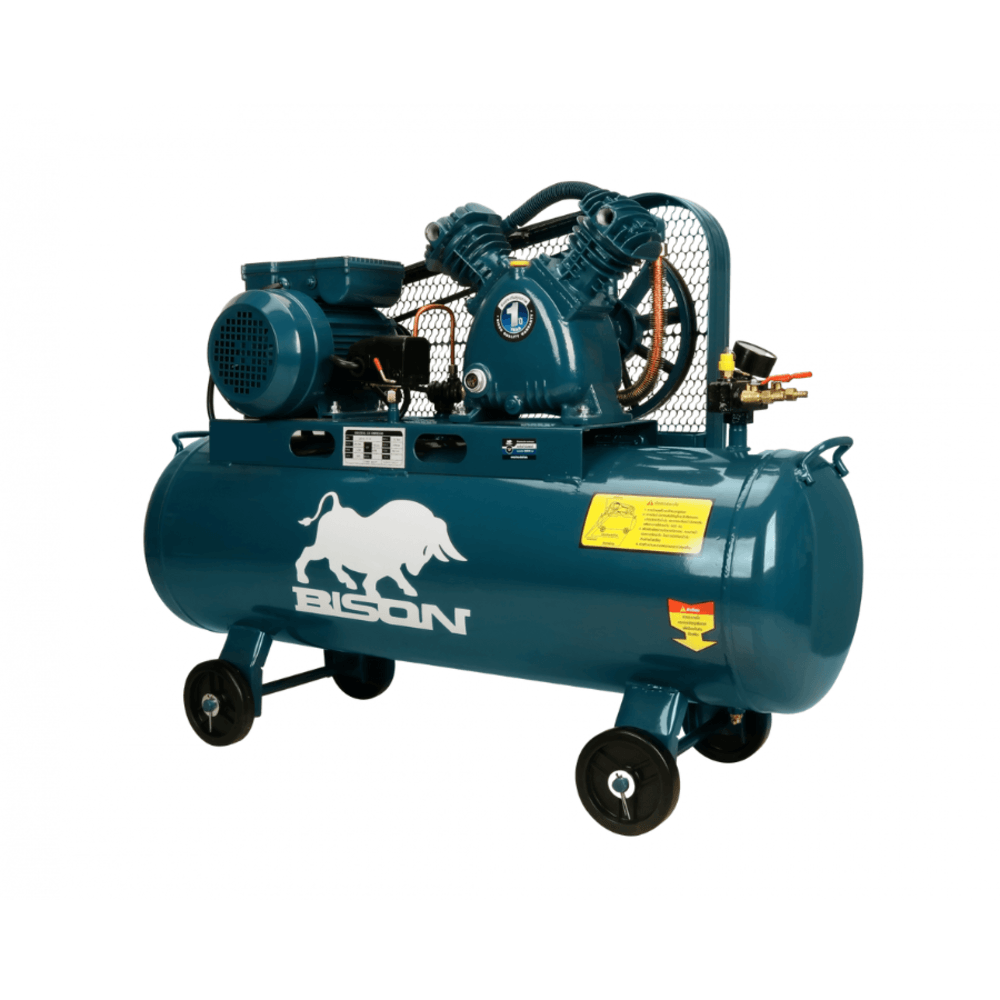 BISON ปั๊มลมสายพาน 1.0 HP ขนาด 36ลิตร รุ่น  LAZ-0.036/10-36L (750วัตต์)