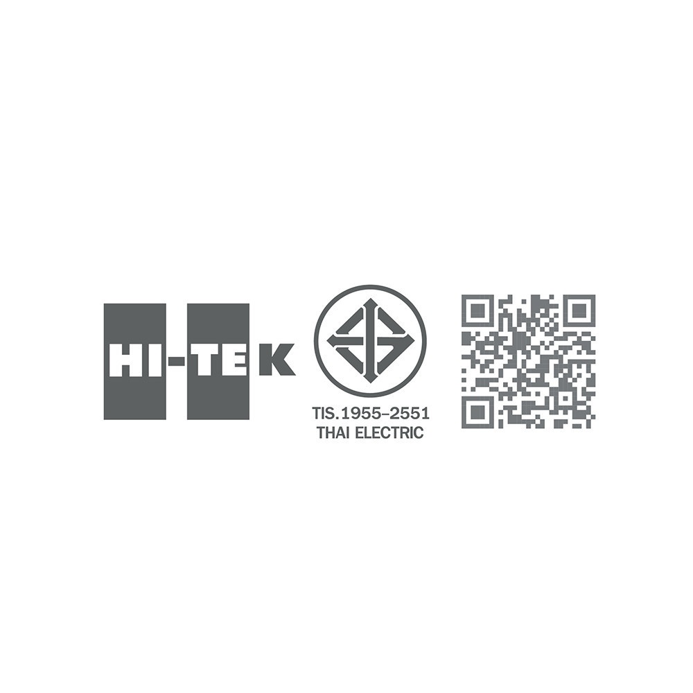 HI-TEK ชุดโคม LED เพดานกลม แบบบางลายเรียบ 24W (DL) แสงขาว