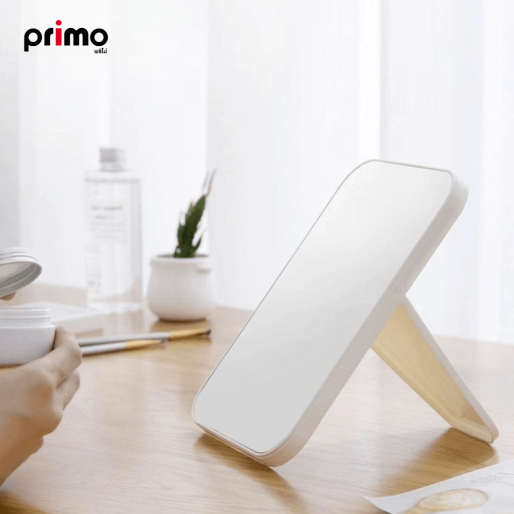 Primo กระจกแต่งหน้าตั้งโต๊ะ รุ่น Tim ขนาด 1x14x20 ซม. สีขาว