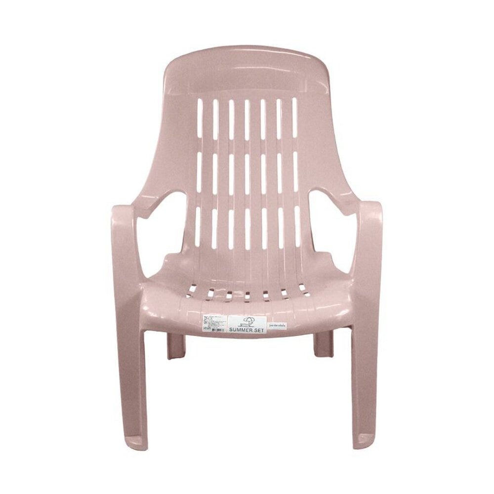 SUMMER SET เก้าอี้พลาสติกเอนนอน รุ่น สุขสบาย FT-234/A ขนาด 58x51x85 ซม. สีชมพูอ่อน
