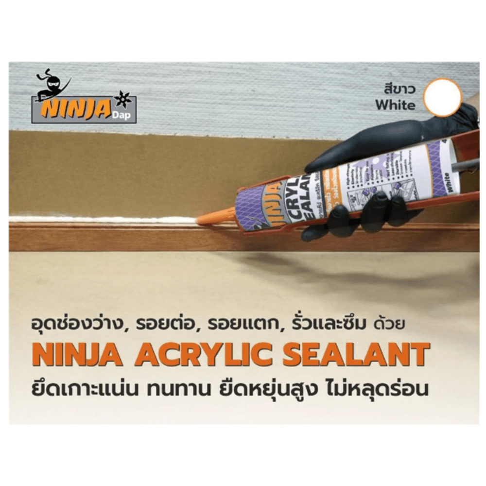 BESBOND นินจาแด๊ป อะคริลิค ซีลแลนท์ 450 กรัม สีขาว