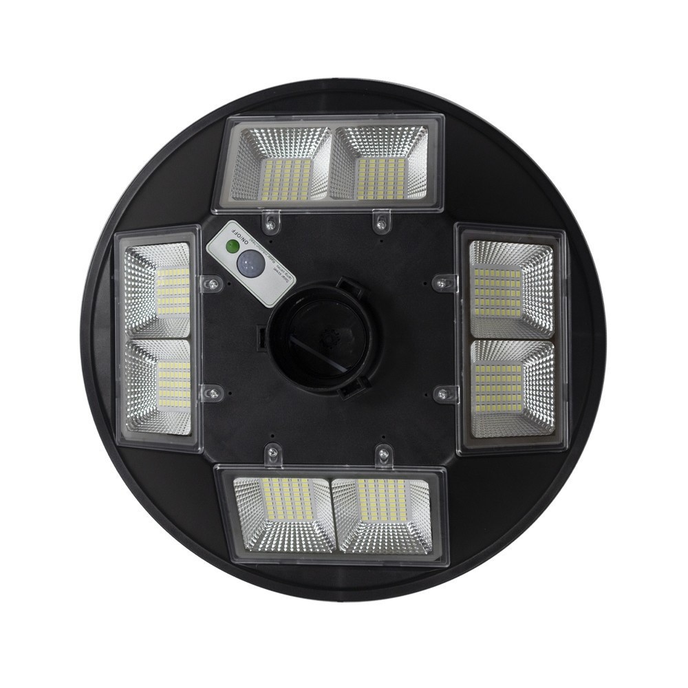 EILON โคมไฟสนาม UFO โซลาร์เซลล์ พร้อมรีโมท 200W แสงเดย์ไลท์ สีดำ (เฉพาะตัวโคม)
