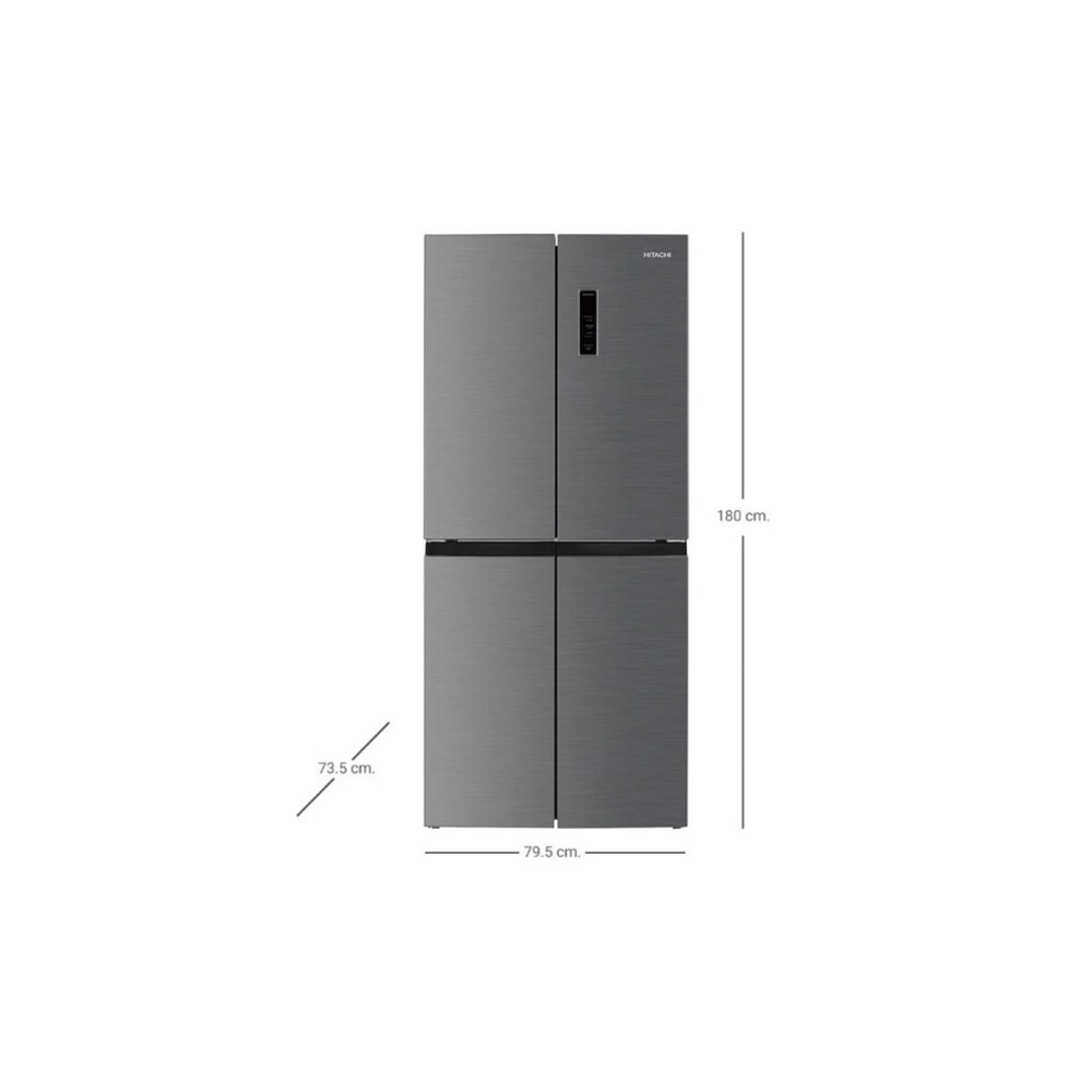 Hitachi ตู้เย็น side by side ขนาด 16.5 คิว รุ่น HR4N7522DSXTH สีเทา