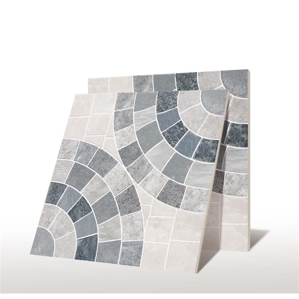 Marbella กระเบื้องเซรามิคปูพื้น 40X40 ซม. รุ่น ไซเคิล บล็อก เกรย์ AG58 Matt (12P)