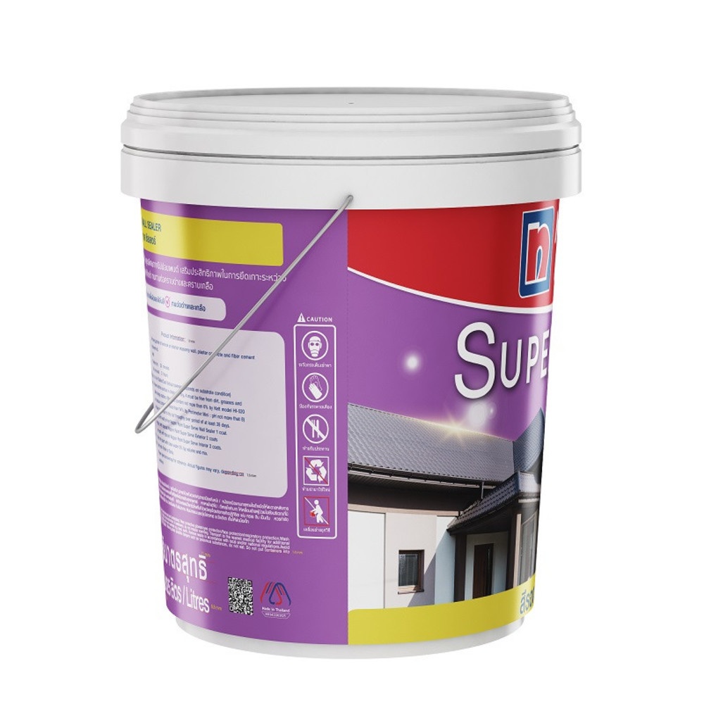 NIPPON PAINT สีรองพื้นปูนใหม่ SUPERSERVE ขนาด 5 แกลลอน สีขาว
