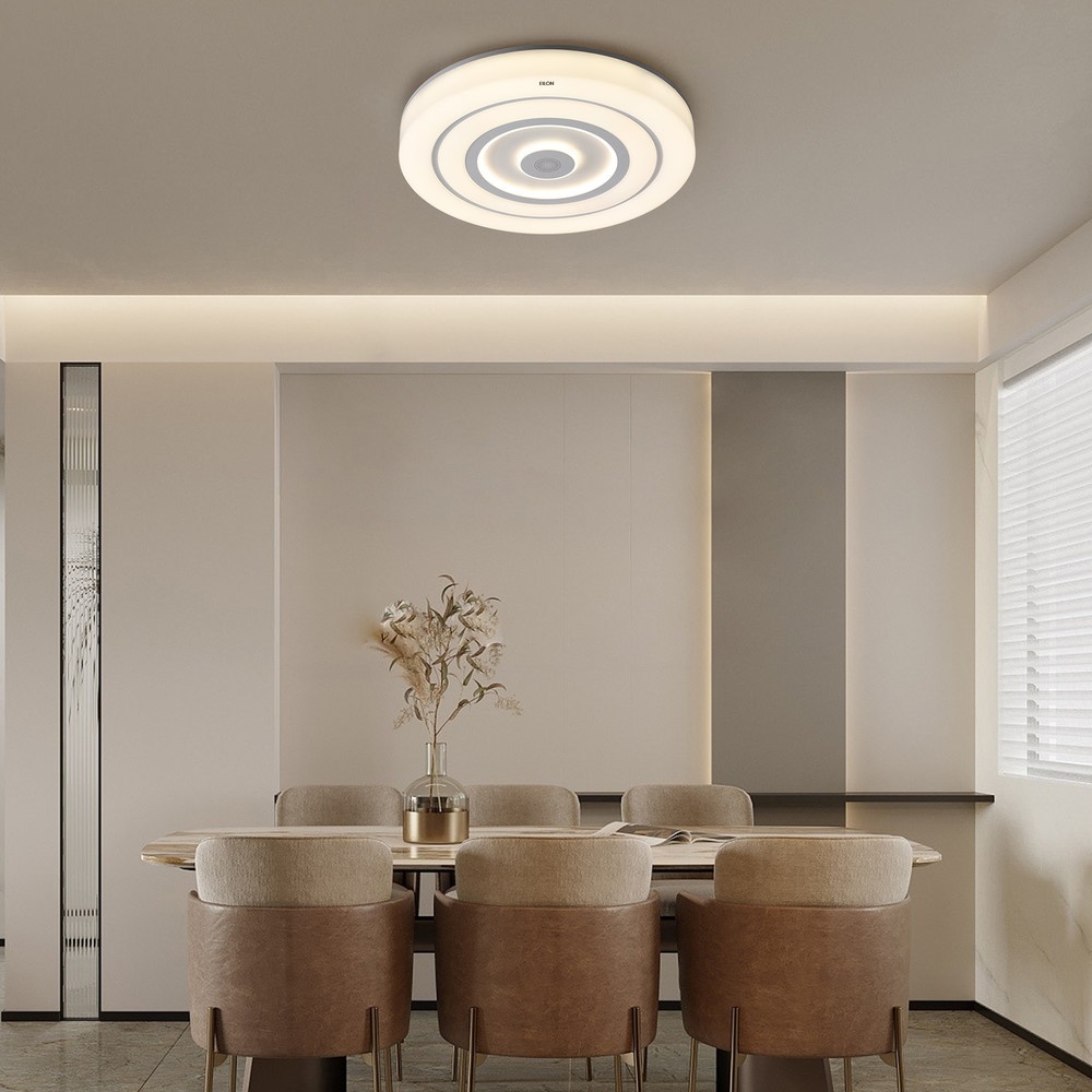 EILON โคมไฟเพดาน LED Smart Bluetooth RGB 2x35W รุ่น LYX013 ปรับได้ 3 แสง พร้อมรีโมท