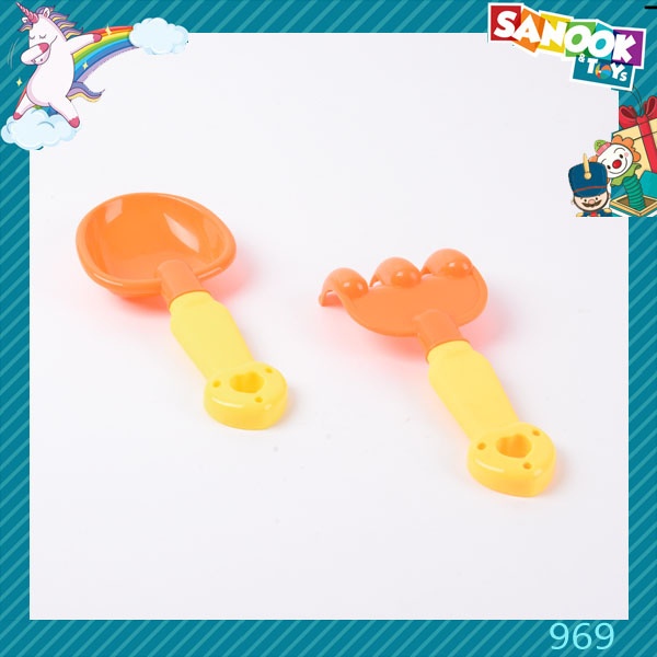 TOYS ของเล่นชุดปราสาททรายพร้อมอุปกรณ์ 6ชิ้น#969 ขนาด 18x18x43 ซม.
