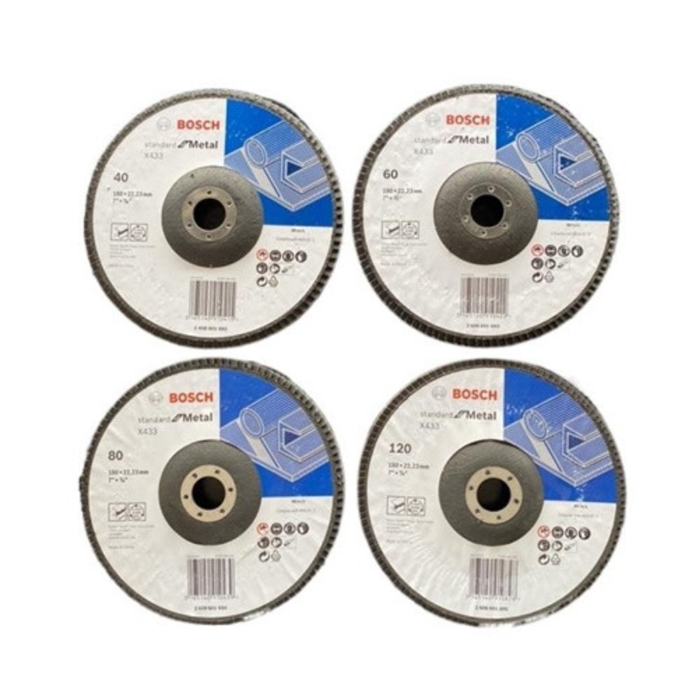 BOSCH กระดาษทรายซ้อนหลังแข็ง 4" P100