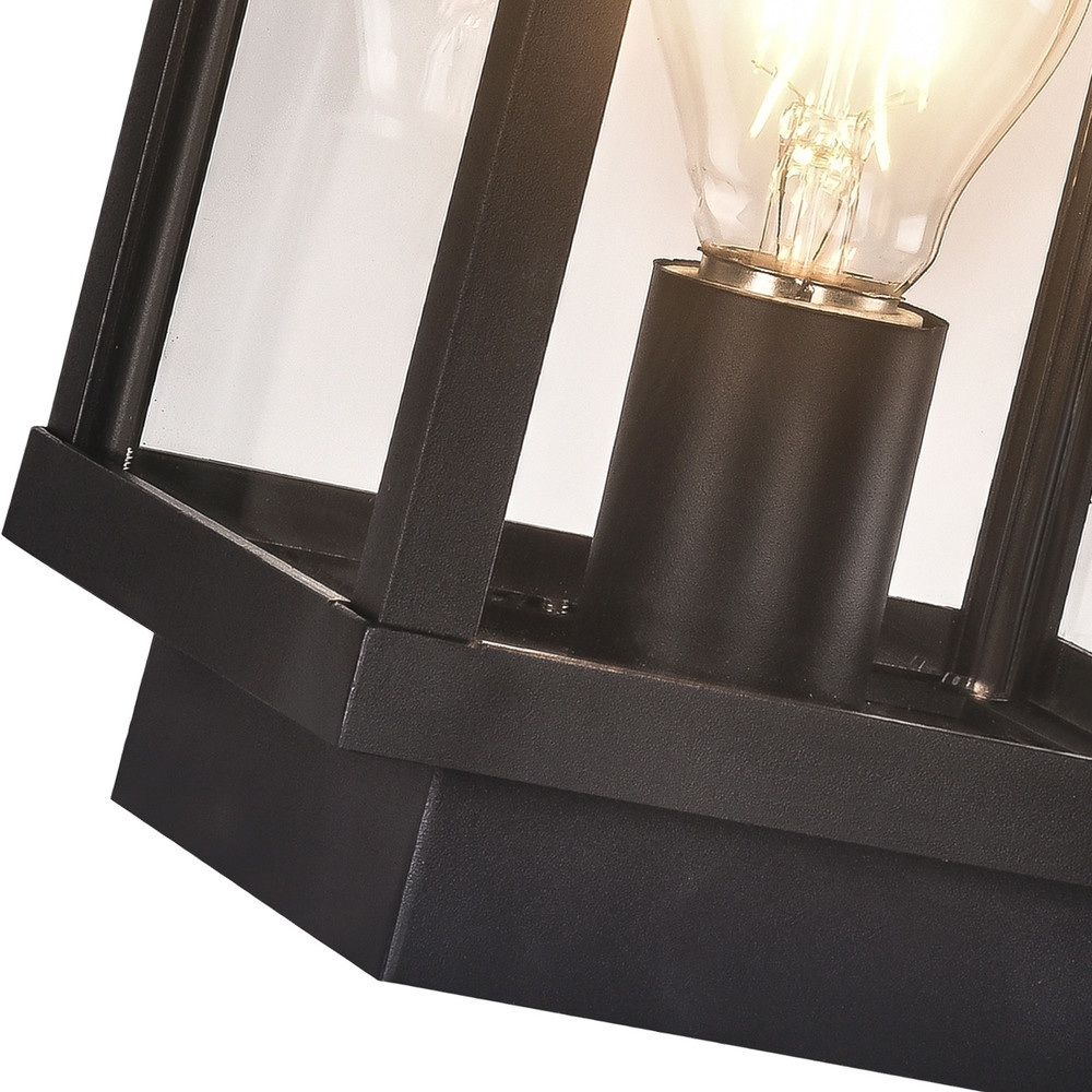 EILON โคมไฟหัวเสา 15x15x24 cm รุ่น MVG2401 สีดำ