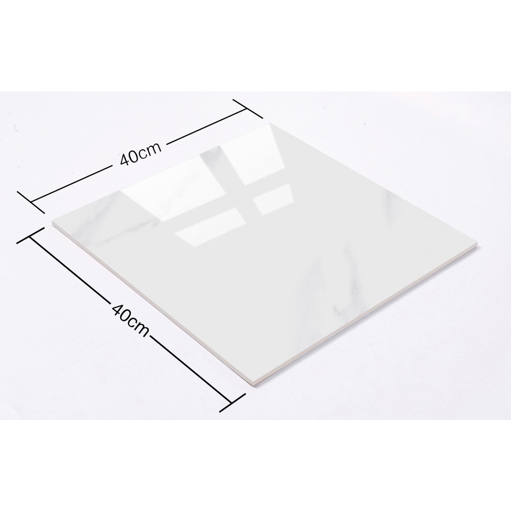 Marbella กระเบื้องเซรามิคปูพื้น 40X40 ซม. รุ่น คาราร่า ND971 Gloss Random (12P)