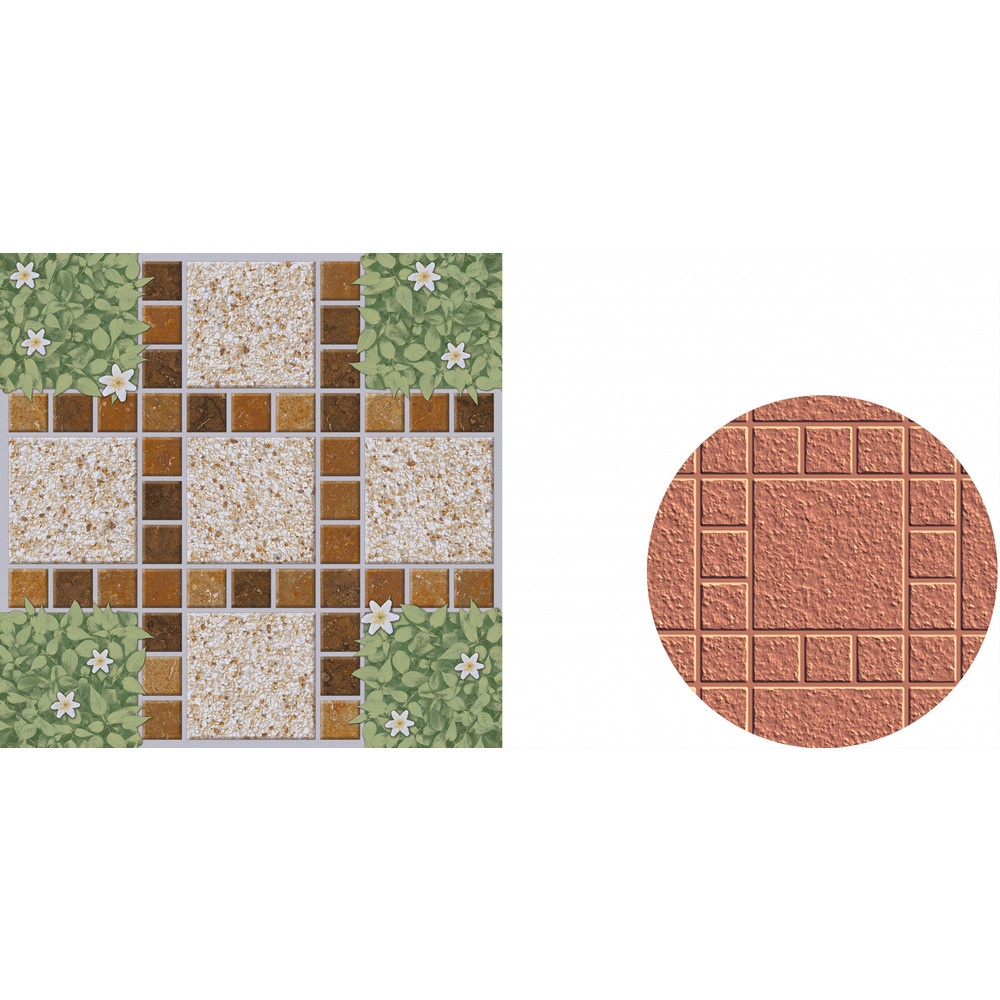 Marbella กระเบื้องเซรามิคปูพื้น 40X40 ซม. รุ่น สวนดอกไม้ ZYG36 Matt (12P)