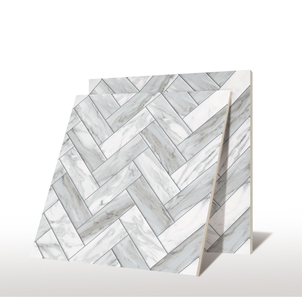 Marbella กระเบื้องเซรามิคปูพื้น 40X40 ซม. รุ่น โมเดิลวูท HS68 Gloss Flat (12P)