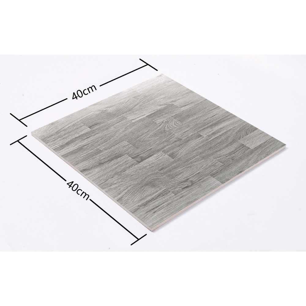 Marbella กระเบื้องเซรามิคปูพื้น 40X40 ซม. รุ่น ไม้เทา JZ9419 satin (12P)