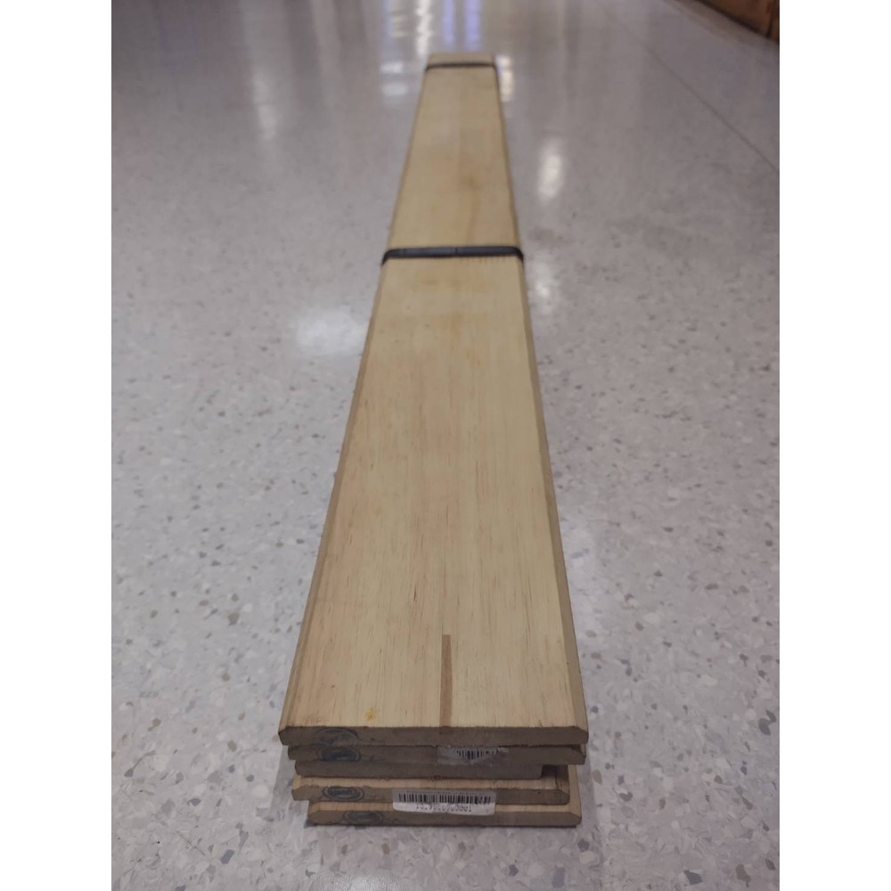 GREAT WOOD ฝ้าระแนงไม้ ไม้ยางพาราจ๊อยส์ BC (1x5) 1/2"x4"x100ซม.