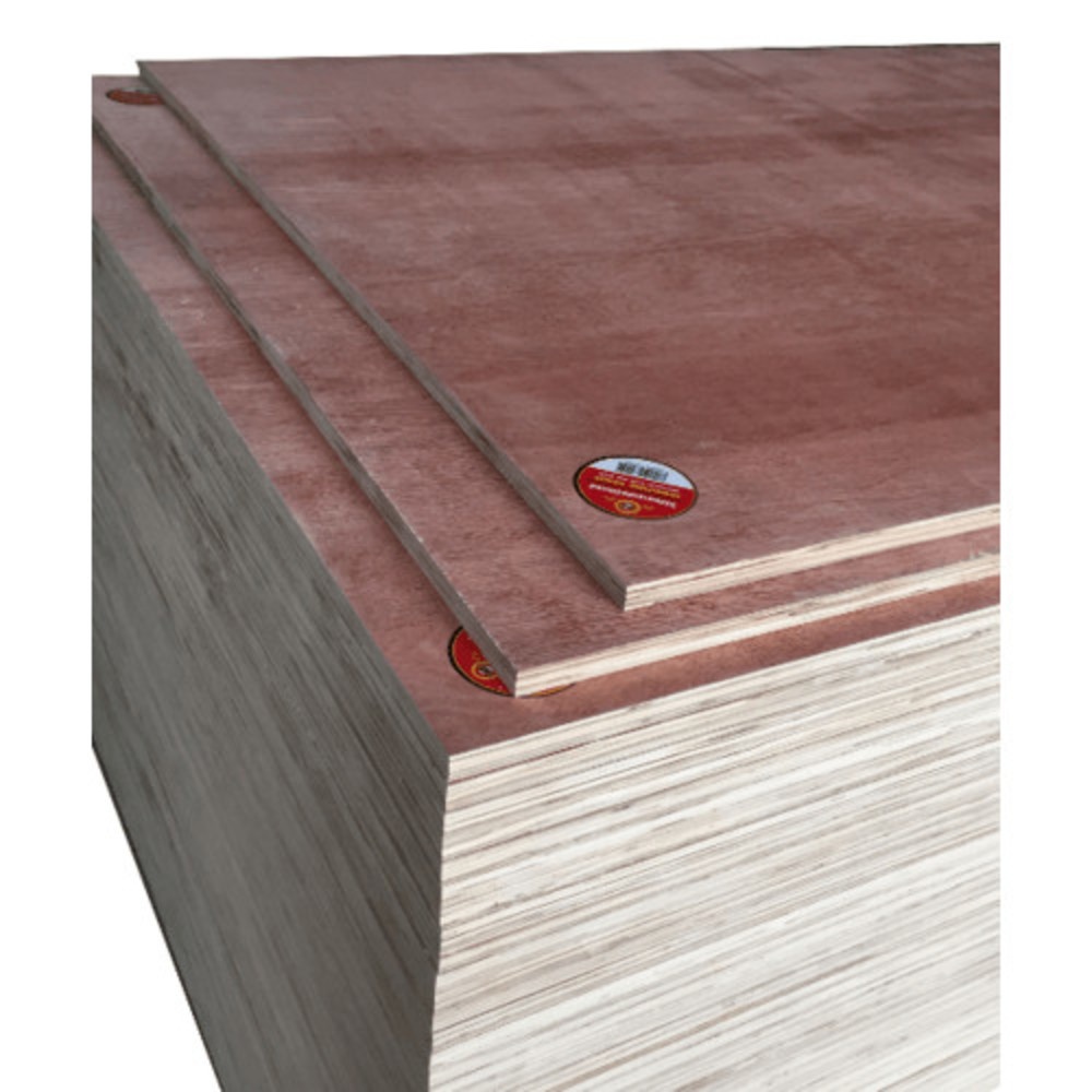 GREATWOOD ไม้อัดยางเฟอร์นิเจอร์ หน้าแดง #12  120x240ซม.