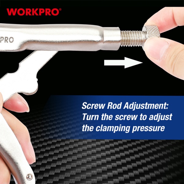 WORKPRO คีมล็อคปากโค้ง 10นิ้ว (250mm) รุ่น WP231059