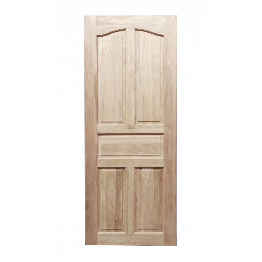 GREATWOOD ประตูไม้มะฮอกกานี บานทึบ 5ฟัก 80x200ซม.