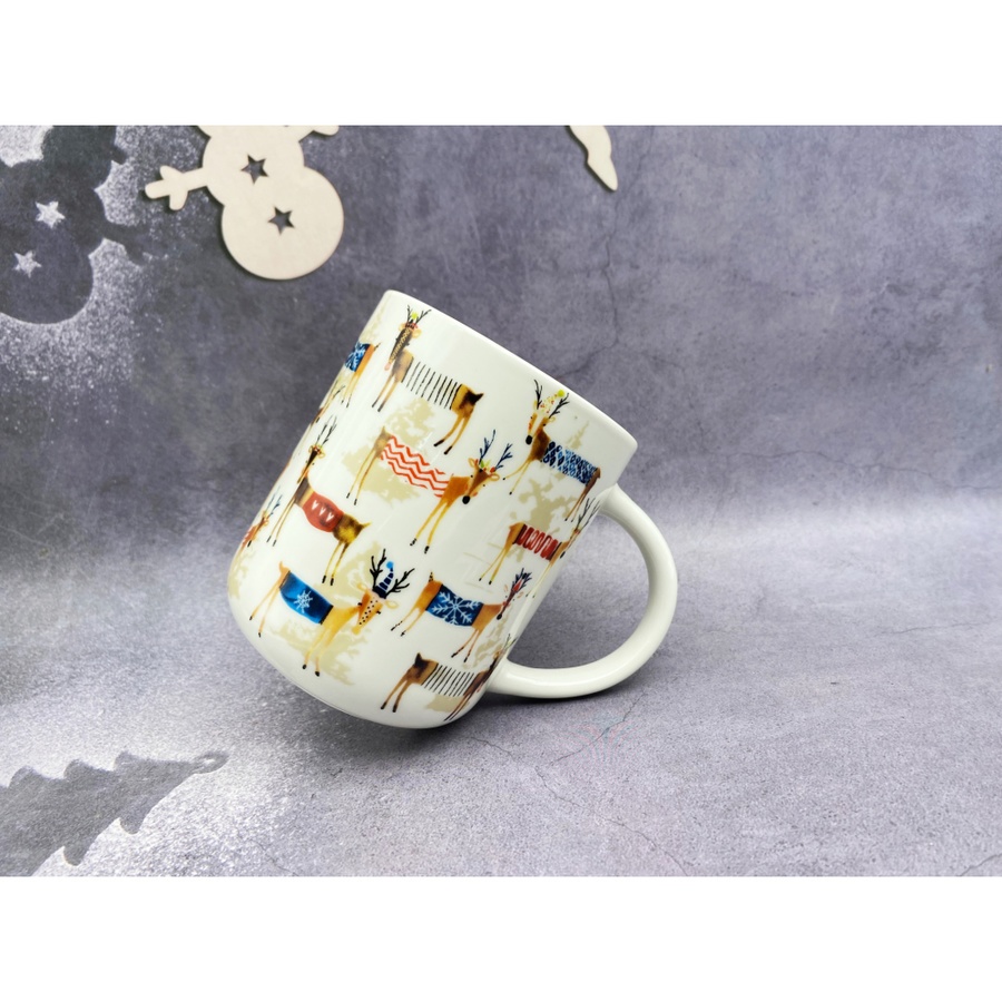 AILO แก้วเซรามิค 9 ซม. 400 มล. SNOW-02 สีขาว