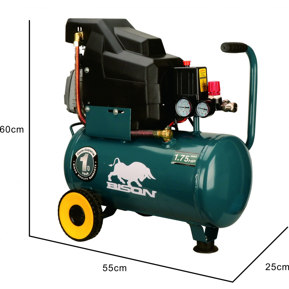 BISON ปั๊มลมโรตารี่ 1.75 HP ขนาด 30 ลิตร รุ่น LAF-2030 (1300วัตต์)