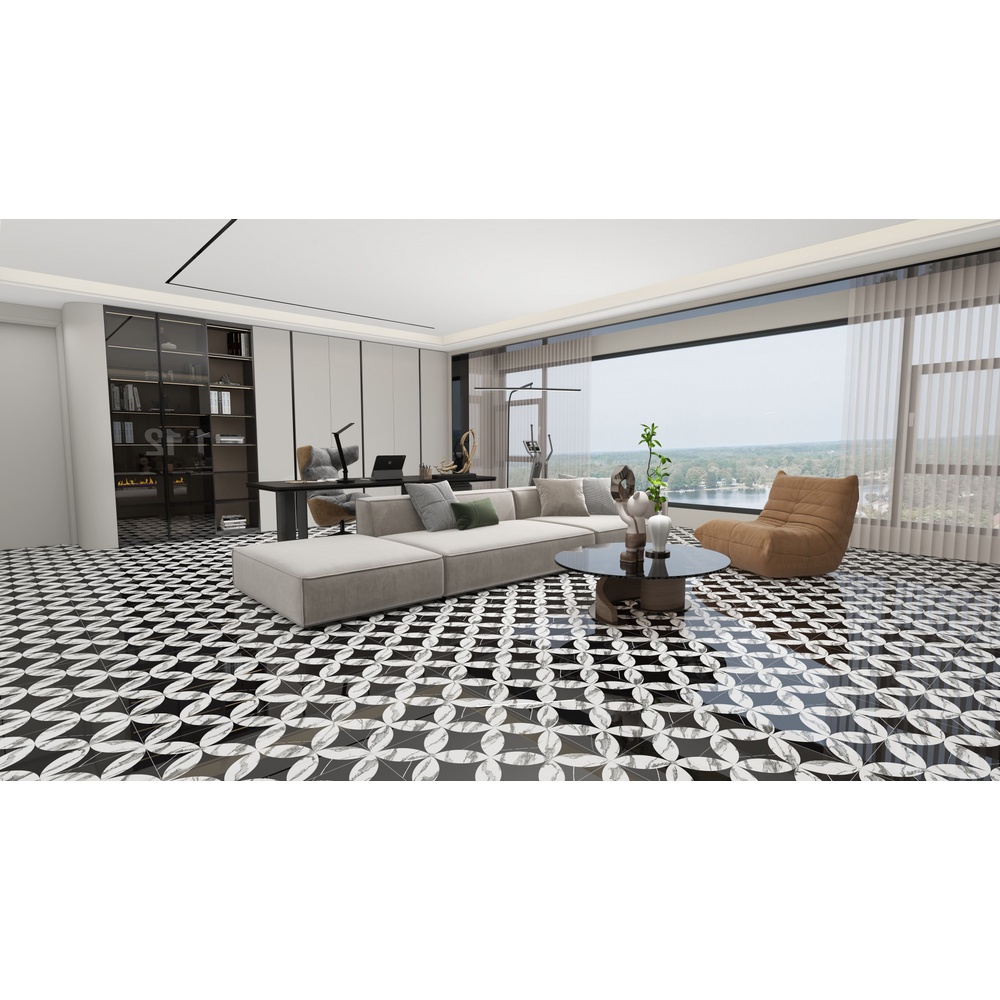Marbella กระเบื้องพอร์ซเลน 60x60 ซม. รุ่น ม็องโก XDF388  Glossy (4P)