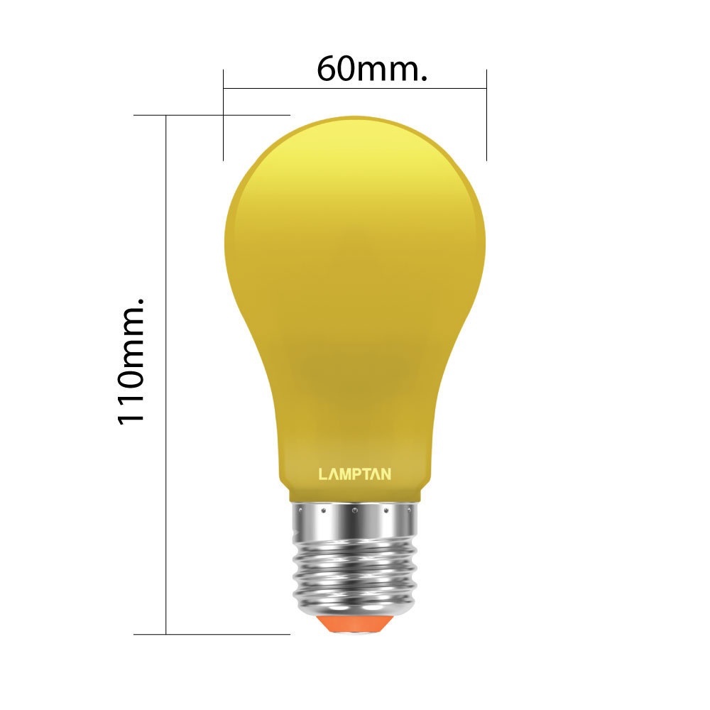 LAMPTAN หลอดไฟ LED Bulb 10W รุ่น Anti-Mosquito แสงสีเหลือง ไล่ยุง ไล่แมลง