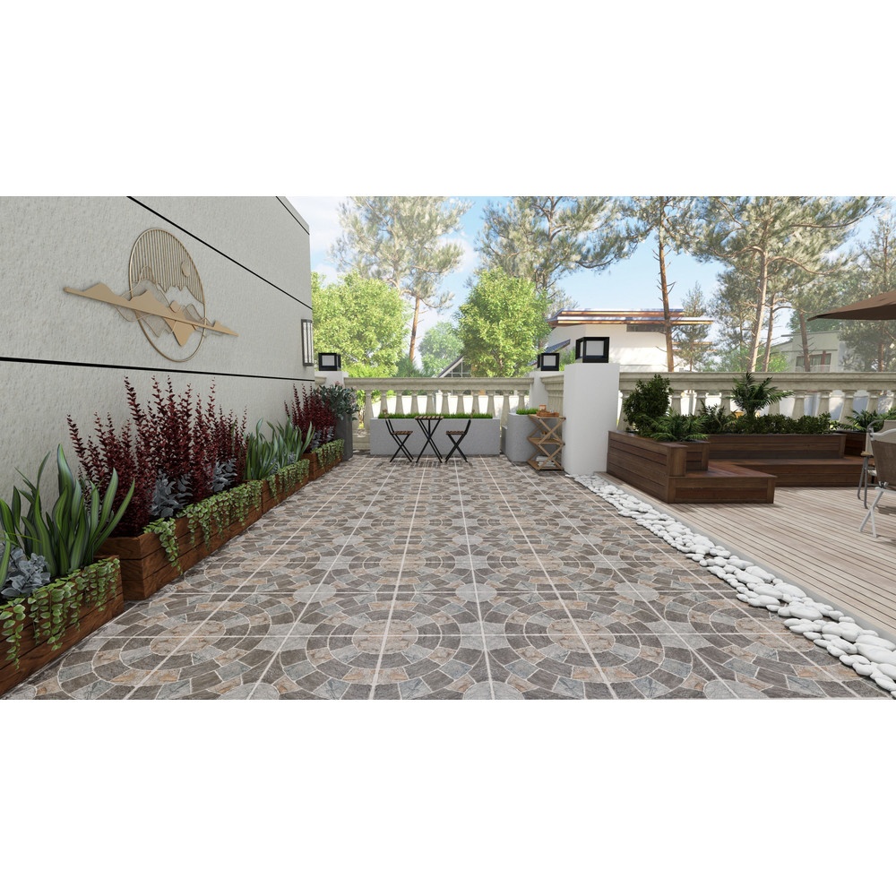 Marbella กระเบื้องเซรามิคปูพื้น 40X40 ซม. รุ่น เซอร์ริส-เกรย์ HP4405 Matt (12P)