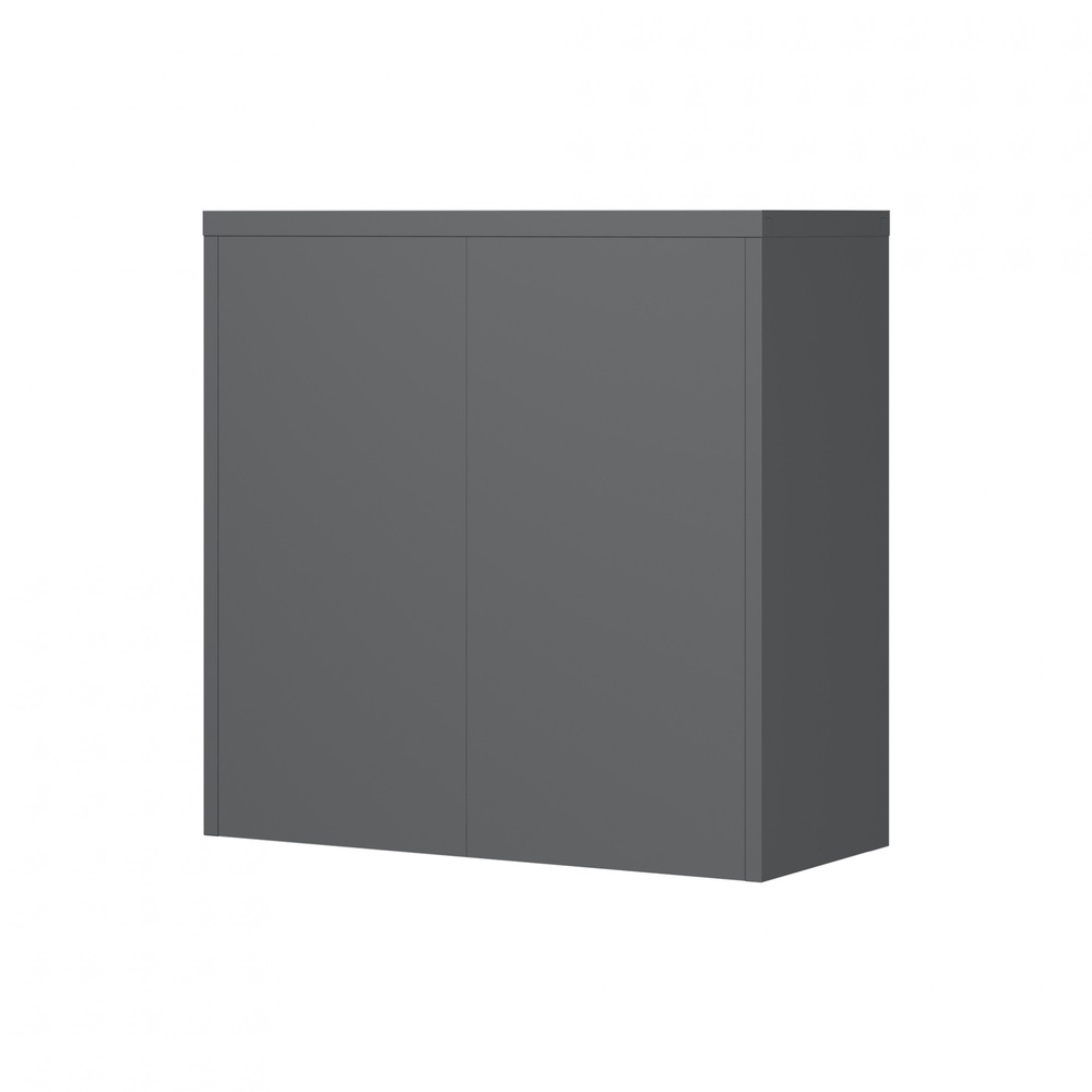 SMITH  ตู้เก็บเอกสารแบบกระจกบานเลื่อน  รุ่น Arlo ขนาด 40x90x90ซม. สีขาว-เทา