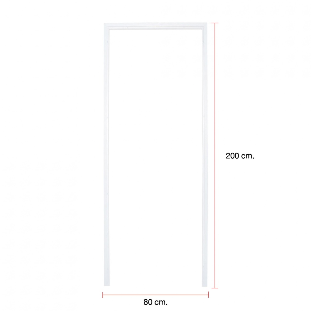 WELLINGTAN วงกบประตู UPVC ขนาด 80x200 ซม. สีขาว
