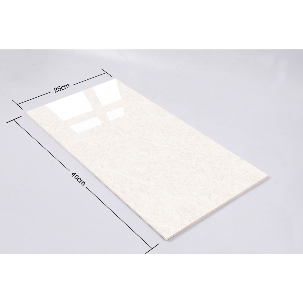 Marbella กระเบื้องเซรามิคปูผนัง 25X40 ซม. รุ่น คามิร่า เทาอ่อน JM043 (N) Gloss (15P)