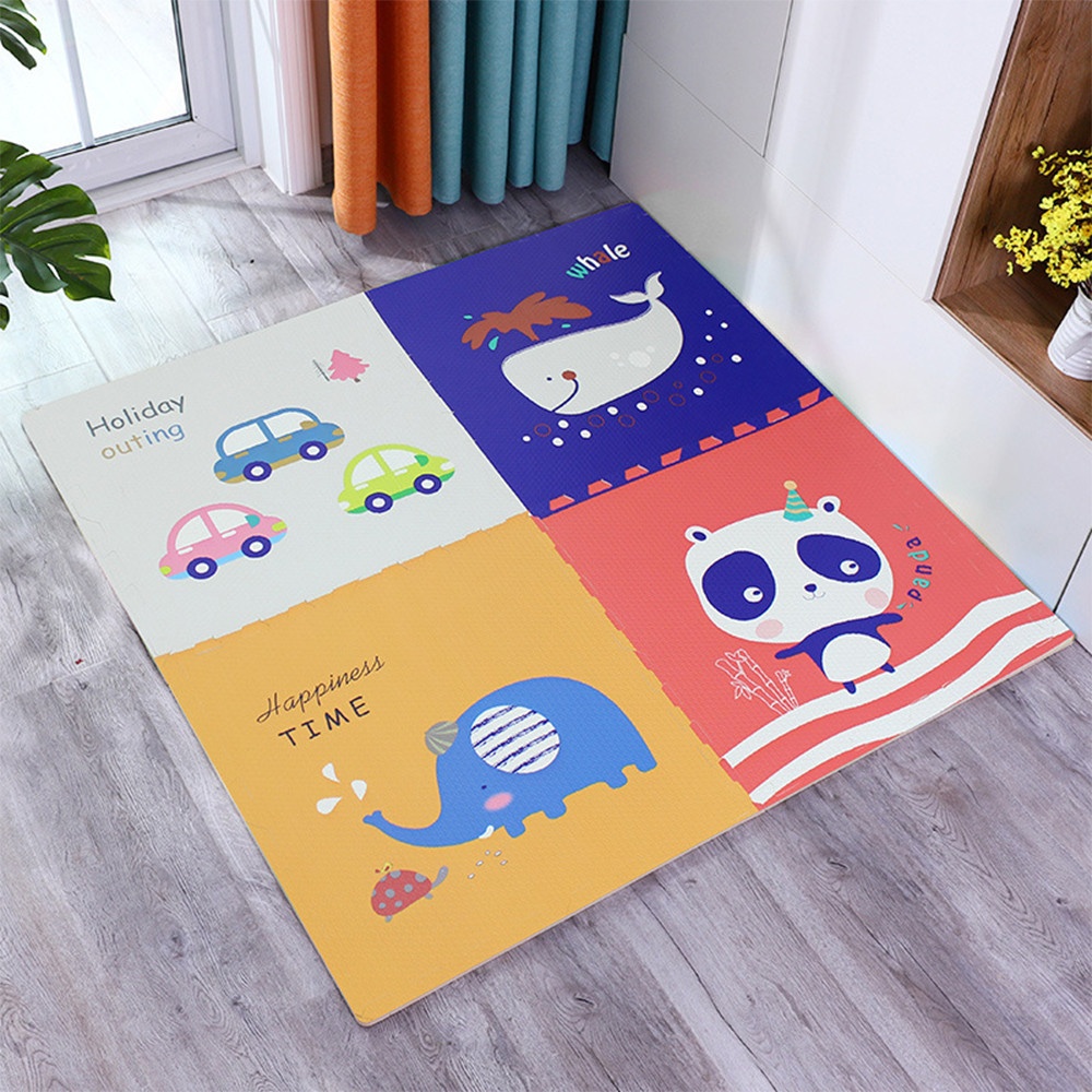 NINO WORLD ชุดแผ่นปูพื้นจิ๊กซอว์ Whale (4 แผ่น) PD-01-1 ขนาด 60x60x1.2 cm. คละลาย