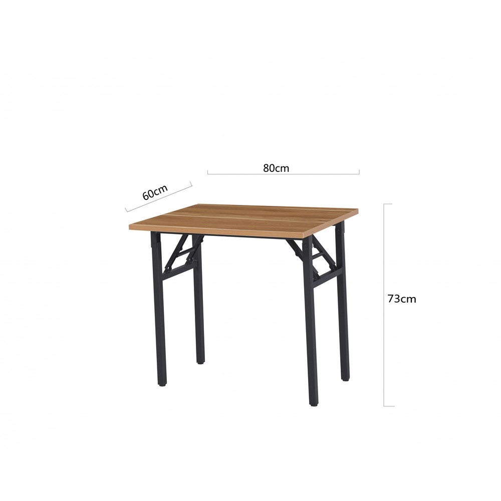 TABIO โต๊ะพับอเนกประสงค์ ลายไม้ รุ่น S-8060D.W ขนาด 60x73x80ซม.  สีดริฟท์วูด