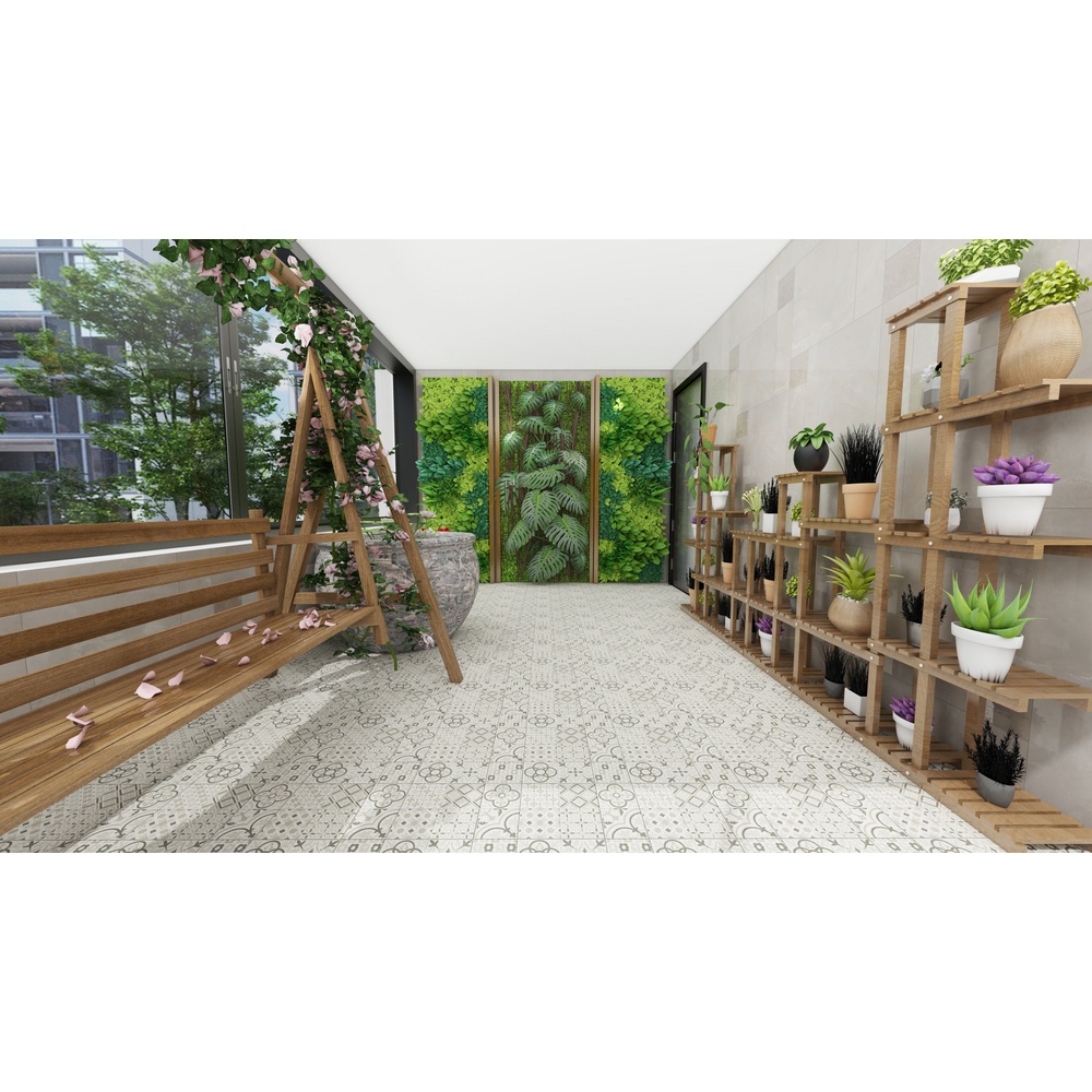 Marbella กระเบื้องเซรามิคปูพื้น 40X40 ซม. รุ่น ชิโน HK9240 Matt (12P)