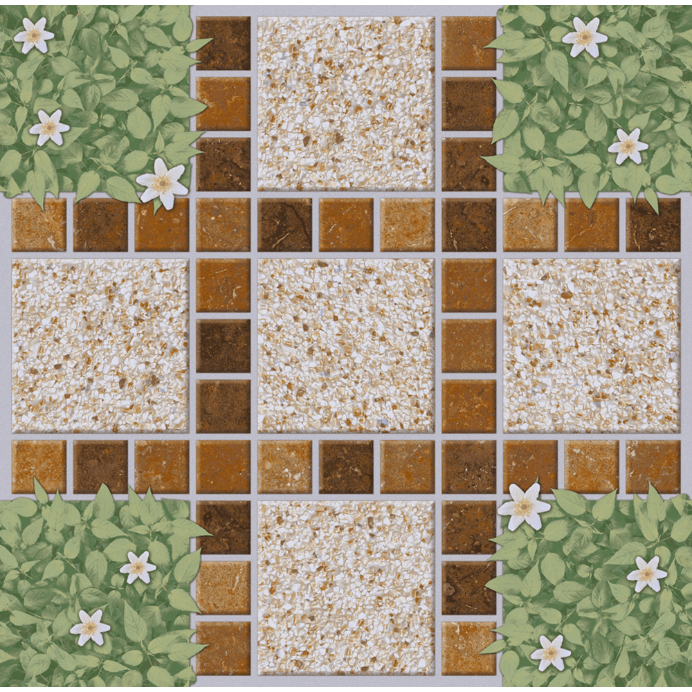Marbella กระเบื้องเซรามิคปูพื้น 40X40 ซม. รุ่น สวนดอกไม้ ZYG36 Matt (12P)