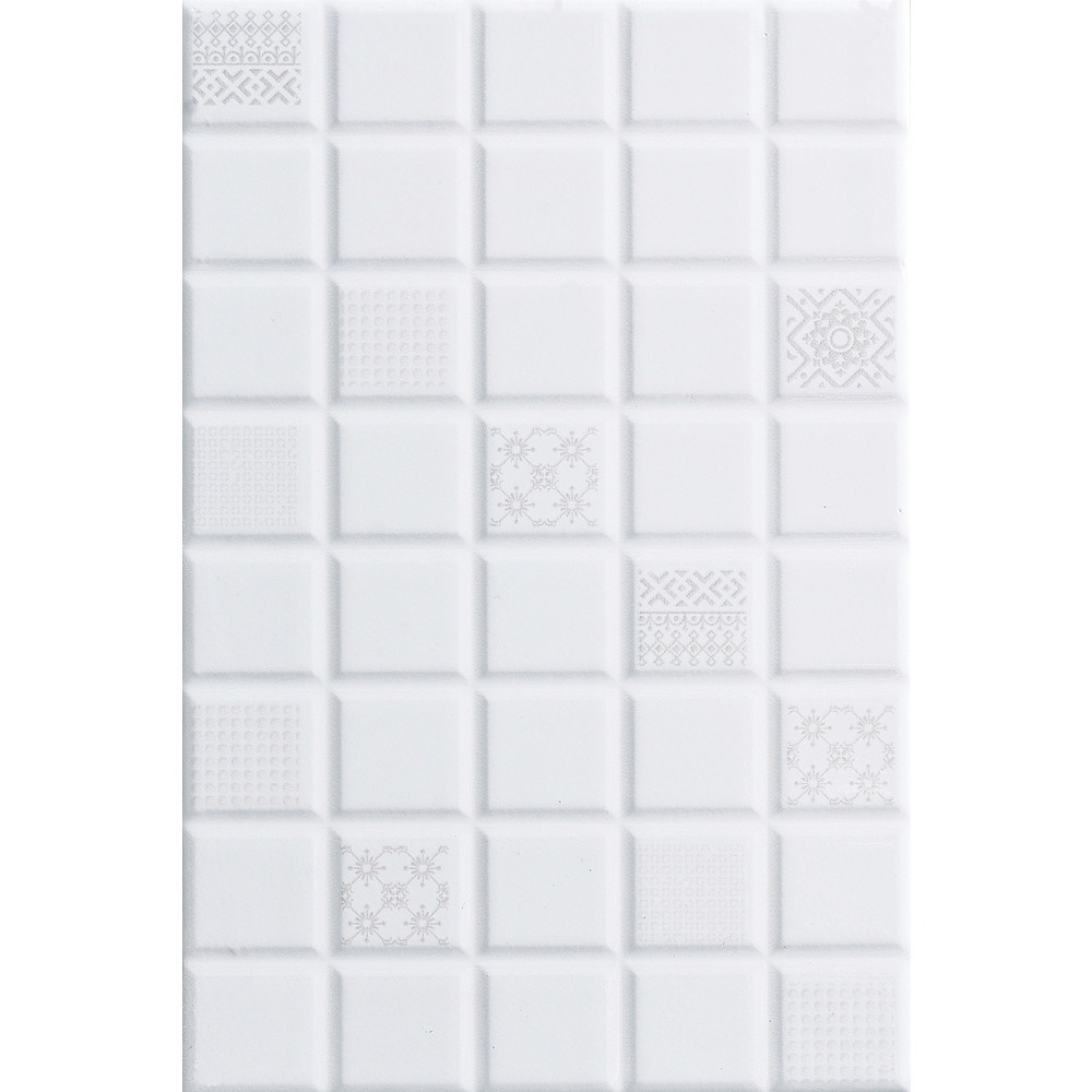 Marbella กระเบื้องเซรามิคปูผนัง 20X30 ซม. รุ่น ไวท์บล็อค TSJH5171 Gloss (25P)