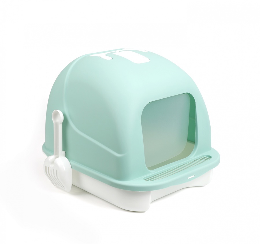 DUDUPETS ห้องน้ำแมวทรงโดมพร้อมที่ตักทราย 36x47x36.5ซม. รุ่น LAMOONY