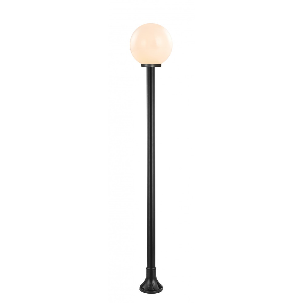 EILON โคมไฟสนาม ทรงกลม 12” พร้อมเสา สูง 200 Cm. รุ่น Candy  TVZT628PL2-12"OP   สีดำ