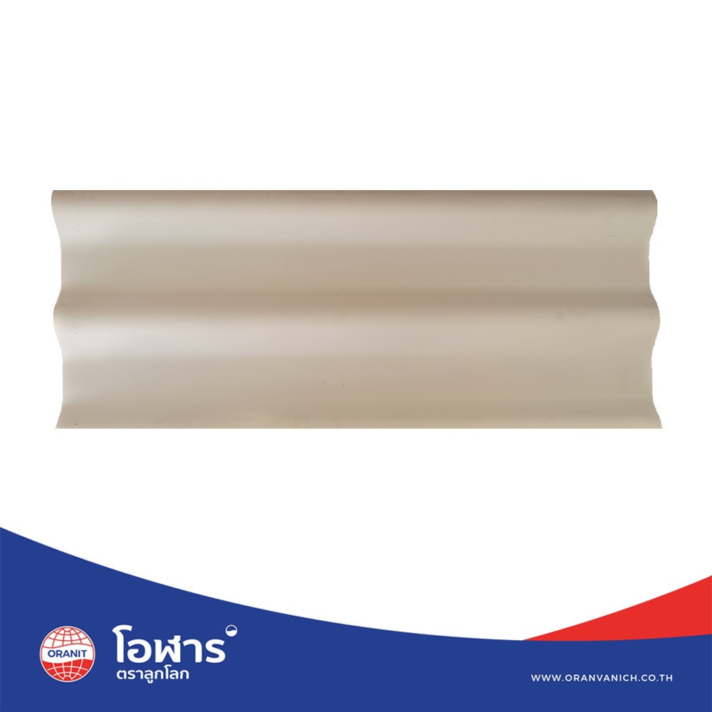 โอฬาร กระเบื้องหลังคาลอนคู่ 0.5x50x150 ซม. สีไททาเนี่ยม